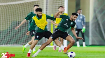 العبود يغادر تدريبات المنتخب السعودي إلى المستشفى بعد تعرضه لإصابة قوية